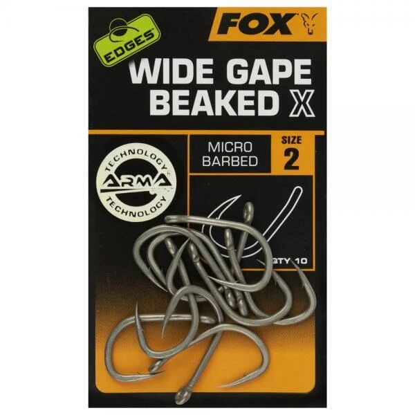 Fox Edges Wide Gape Beaked X Hooks 3 Fox Edges Wide Gape Beaked X Hooks