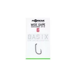 Korda Basix Wide Gape Hooks Barbed -Viswinkel 1541001Korda Basix Wide Gape Hooks Barbed 2