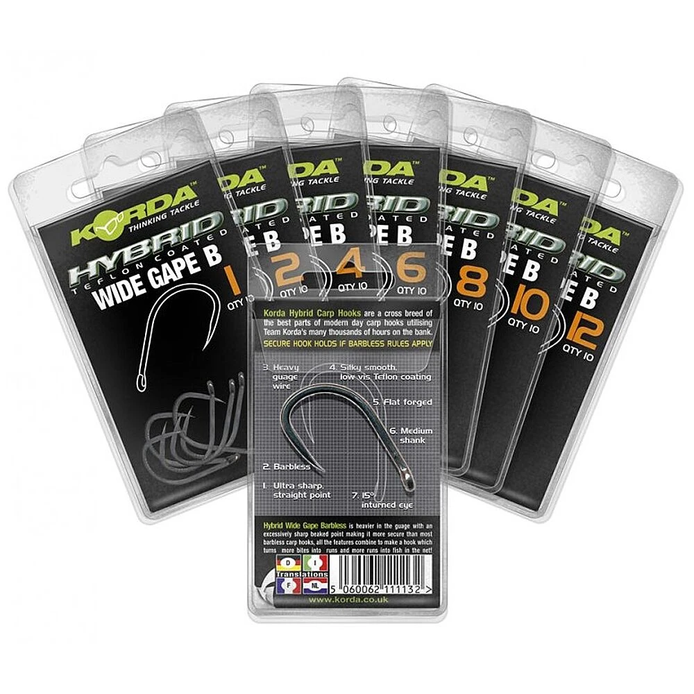 Korda Wide Gape Hook Barbless 3 Korda Wide Gape Hook Barbless
